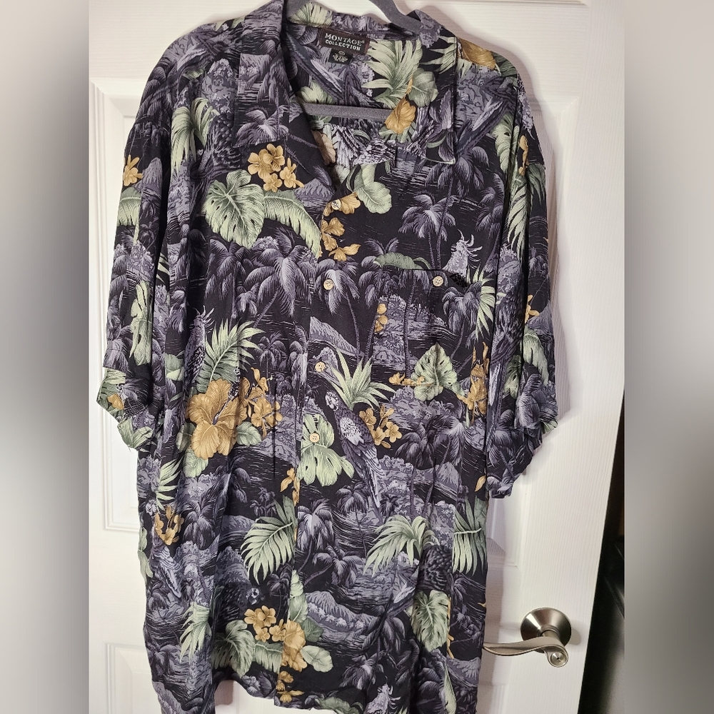 Mens Montage Collection tropical shirt size XXL